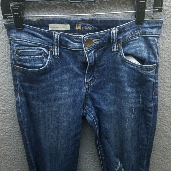 Kut From The Kloth Women's 2 Catherine Blue Boyfriend Jeans 28.75" 29" 8.25" - Picture 2 of 11